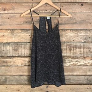 Paper Crane Black Patterned Top